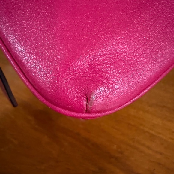 Coach Legacy Leather Universal Travel Wristlet Coin Pouch Case in Fuchsia Pink - Picture 10 of 12